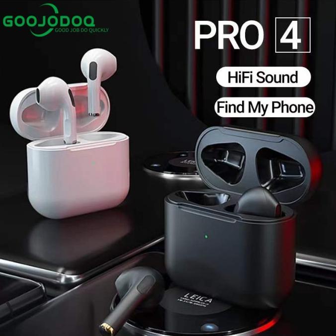 GOOJODOQ Pro 4 Earphone Wireless Headset Bluetooth 5.0 Earphone BT