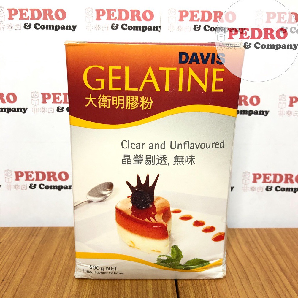 

Sale.. Gelatine davis gelatin powder bubuk 500 gram - clear unflavored 7FC