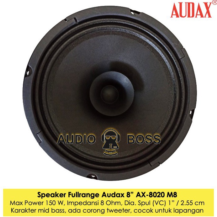 Produk Terkini.. Speaker 8 inch Fullrange Audax AX - 8020 M8 Outdoor AX-8020 8 in 8" 46