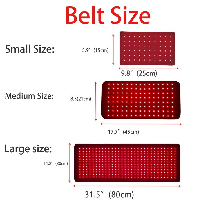 660NM&850NM Red Light Therapy Belt Near Infrared Photontherapy
