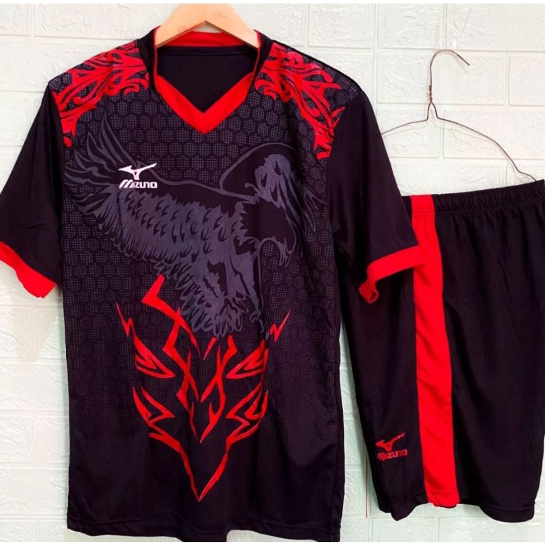 Termurah.. SETELAN JERSEY MIZUNO GARUDA BAJU  BOLA VOLLY  FUTSAL,BADMINTON