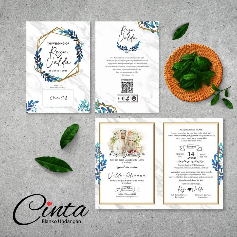 BLANGKO UNDANGAN KOSONGAN CINTA 02 - UNDANGAN