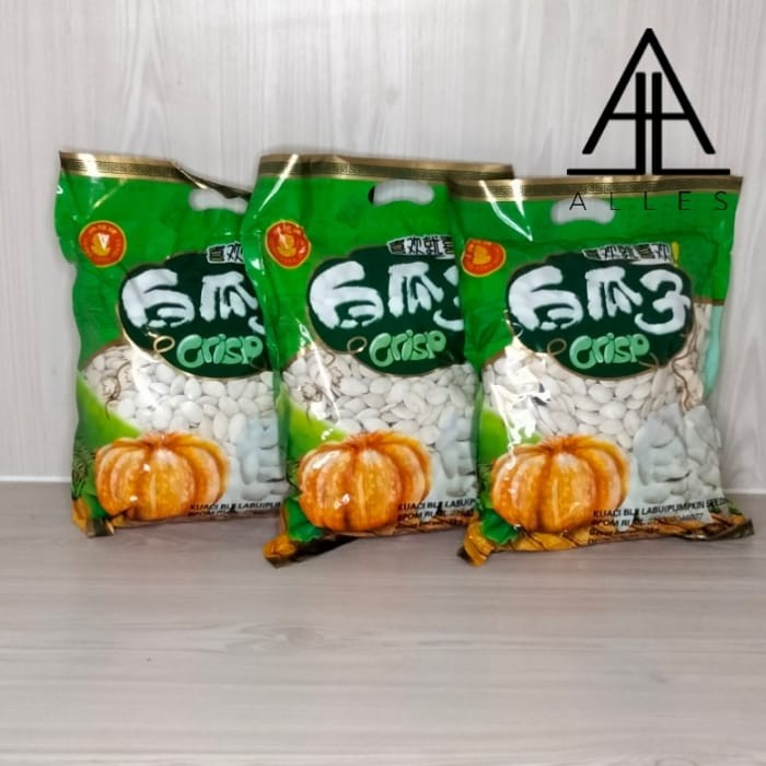 

Kuaci Biji Labu Crisp/ Kuaci Putih / Pumpkin Seeds 1 Kg