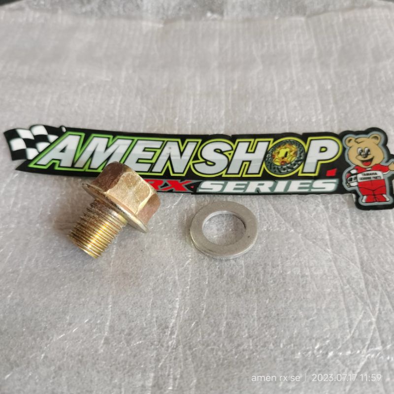 baut pembuangan oli mesin rxking / rx spesial CKD / lokal