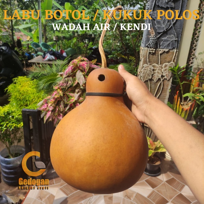 FLASH SALE BOTOL LABU KERING / KUKUK POLOS UNTUK HIASAN RUMAH / WADAH AIR KLASIK TERLARIS