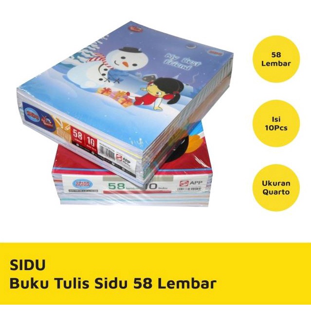 

➫Harga Murah✦➮ 0K6SS (10 BUKU) SIDU BUKU TULIS ISI 58 LEMBAR / BUKU ANAK SEKOLAH M39 Jual