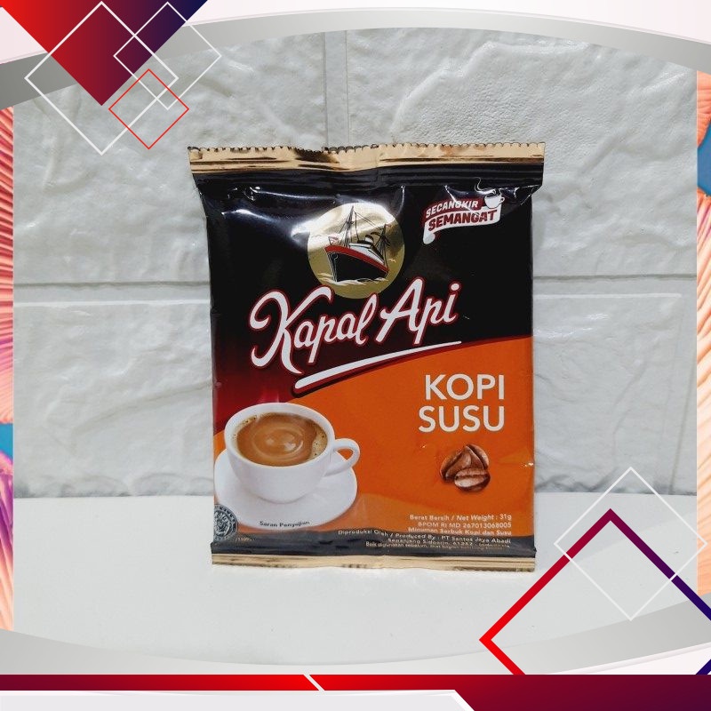 

Kapal Api Kopi Susu 31gr .