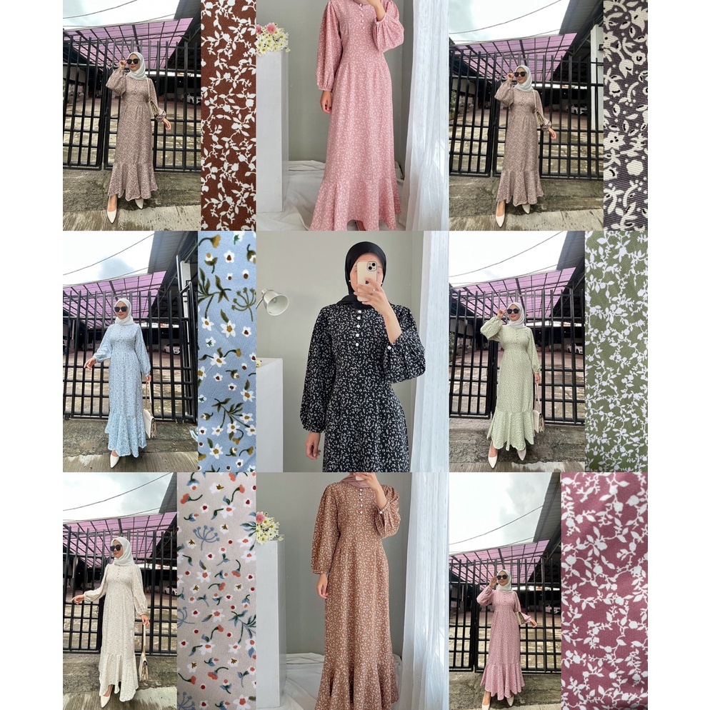 TERMURAH. GFS ZALICA SHAKILA FISHTAIL MAXI DRESS