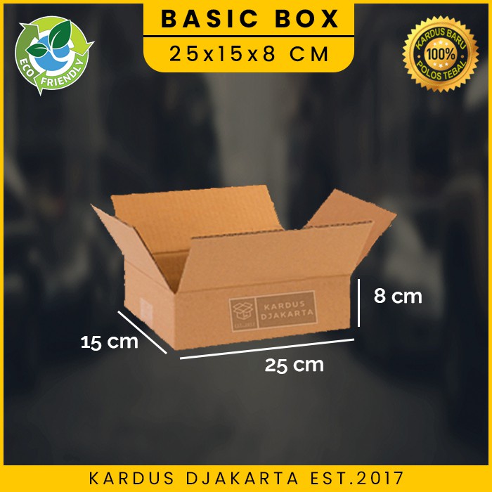 

Kardus / Karton Box Packing Polos 25x15x8 cm