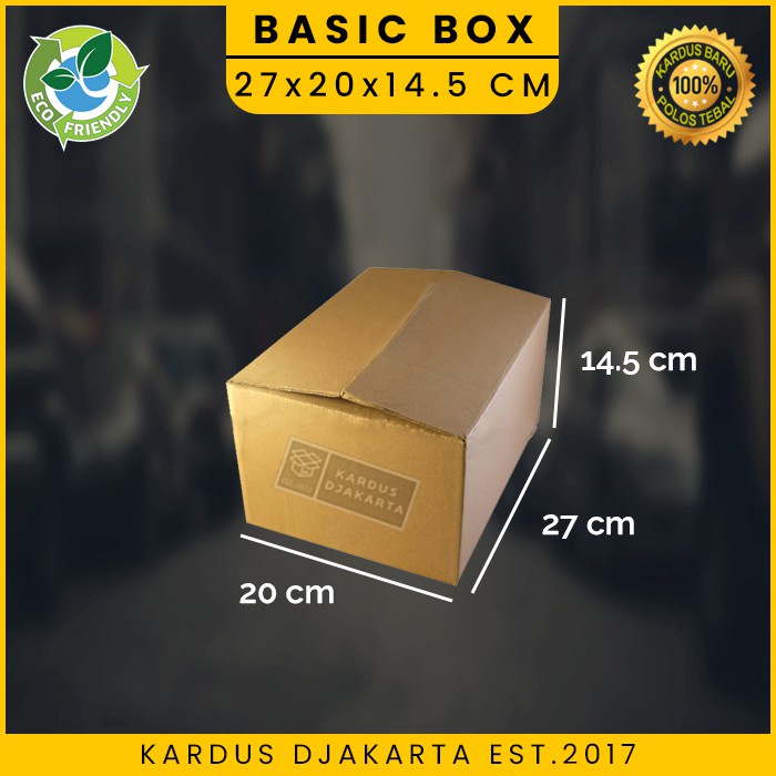 

Kardus / Karton Box Packing Polos 27x20x14,5 cm