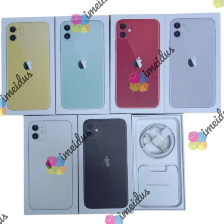 

Terlaris.. Dus Box Kotak ip 11 Slim Simple Pack With Kabel IHY