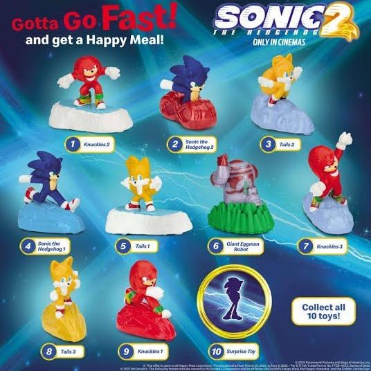 Populer Mainan Anak Hadiah Happy Meal Mcd Mcdonalds Sonic The Hedgehog Landak Toys Toy Merchandise G