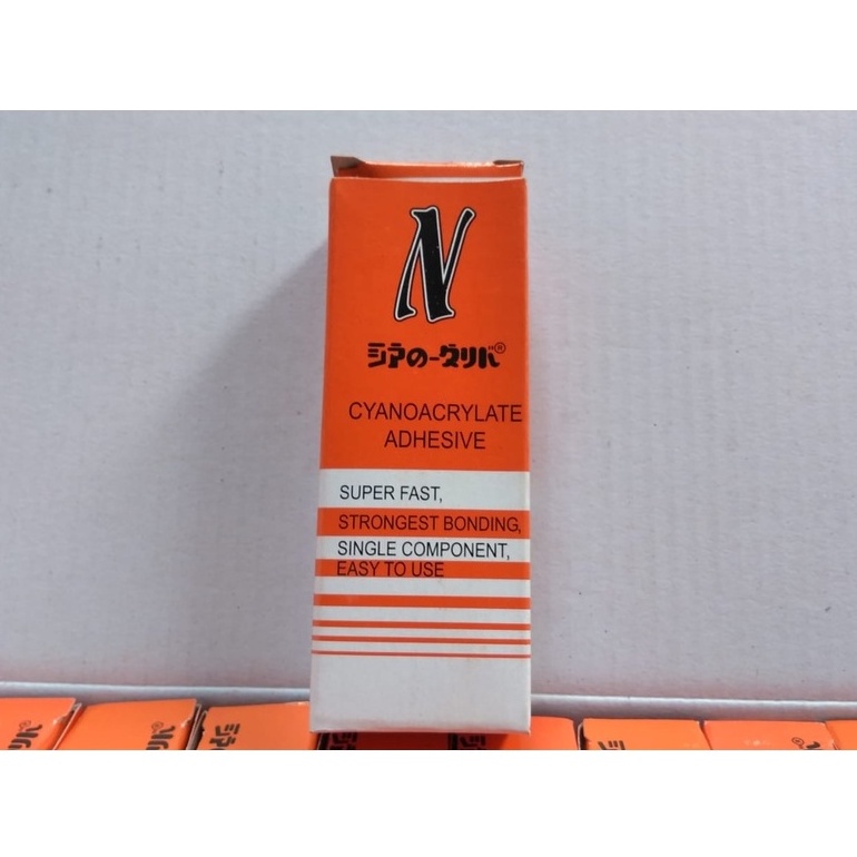 

Premium.. [50pcs] Lem N Bond / Alteco / Lem Korea Cyanoacrylate Adhesive / Lem CA (1 Box isi 50) N9Z