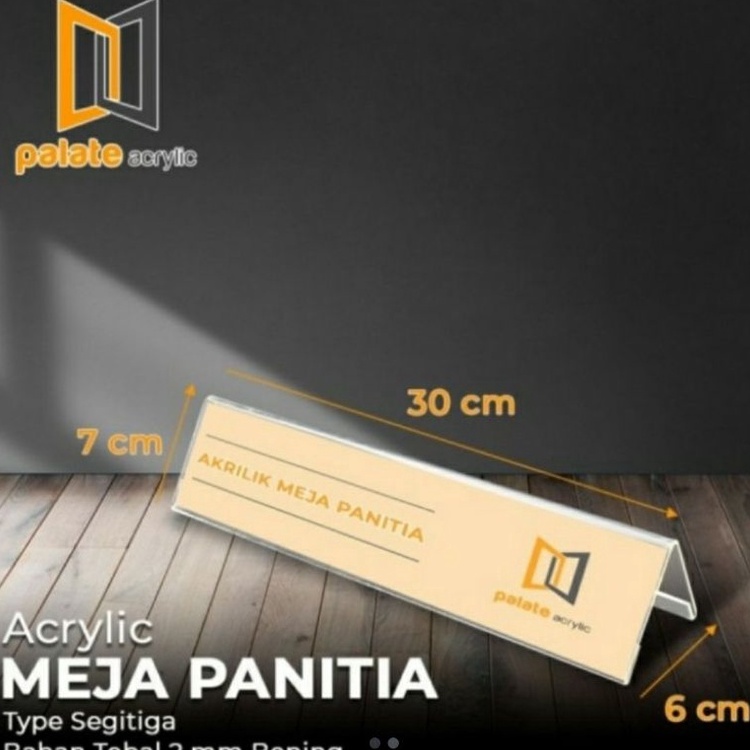 

❂Model Terkini 7KQ7S Acrylic Akrilik Mika Papan Nama 30 x 7 cm tebal 2mm M69 Best Produk