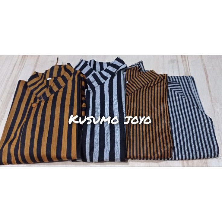 Jangan Sampai Kehabisan❄️ Baju lurik Surjan  Anak Jawa Bahan Premium Umur 2tahun-12 Tahun