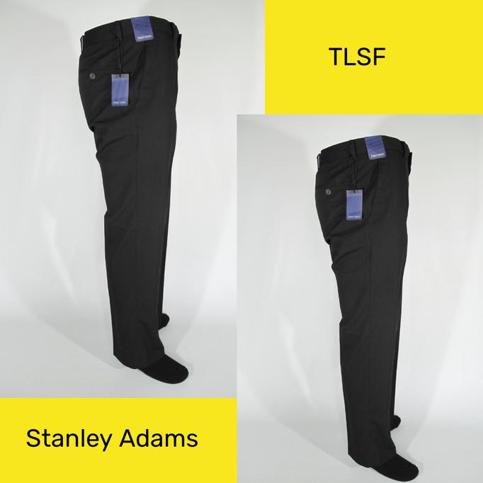 Terbaru Celana Panjang Pria Stanley Adams Hitam Slim Fit Berkualitas