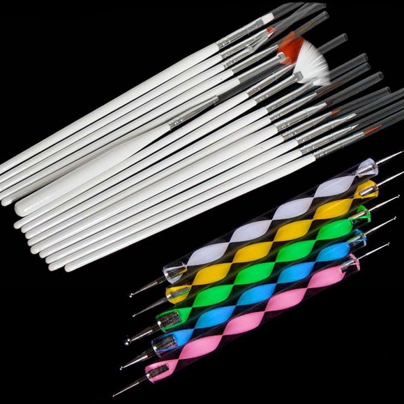 

↑Produk 866DT Kuas Kuku Lukis 20 in 1 Nail Art Tools I81 ➬Terbaru