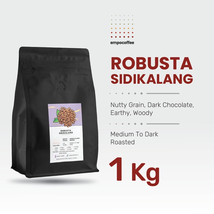 

Kopi Robusta Sidikalang Sumatra Coffee Bean Espresso Coffe Beans 1 Kg