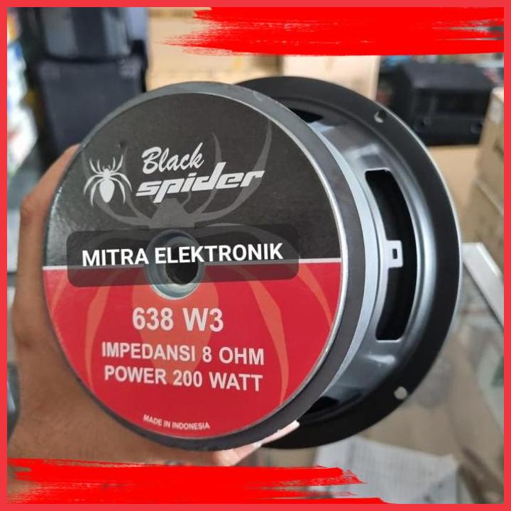 (MTT) SPEAKER BLACKSPIDER 6 INCH MIDDLE SPEAKER MID 6INCH BALAP BLACK SPIDER