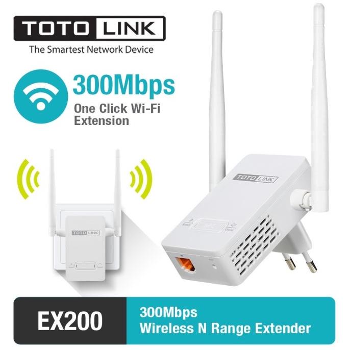 TOTOLINK WIFI EXTENDER / WIFI RANGE EXTENDER 300mbps EU PLUG EXTENDER