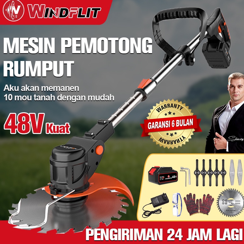 Harga Spesial.. Mesin Potong Rumput 48 Volt Mesin pemotong rumput listrik pemotong rumput Pemangkas 