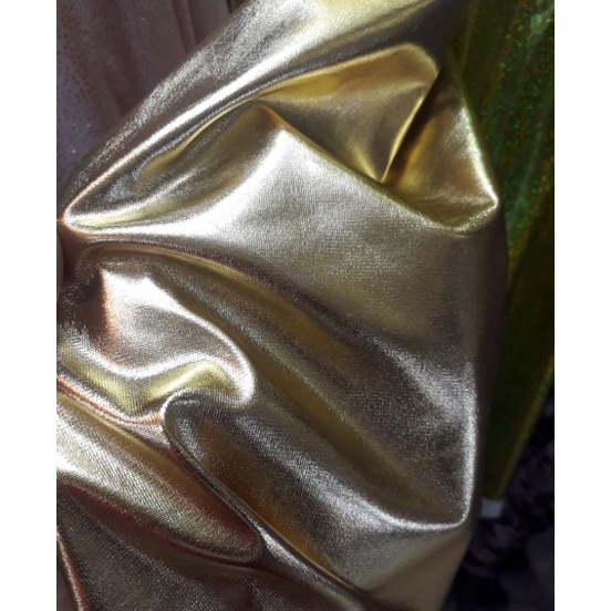 kain/bahan latex emas/gold/semi latex/silver/silver parasut.