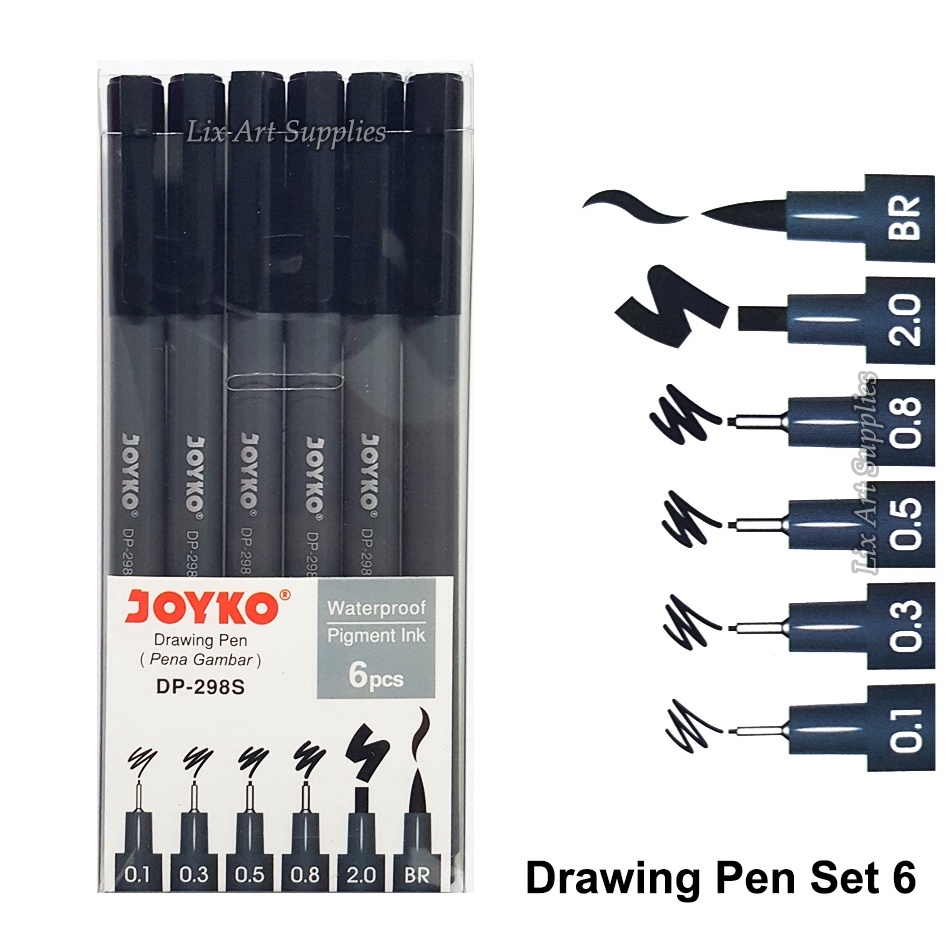 

✨11.11✨ Joyko Drawing Pen Set 6 (DP-298S)