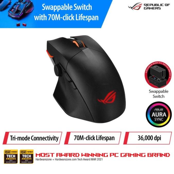 ASUS ROG Chakram X - Wireless Gaming Mouse