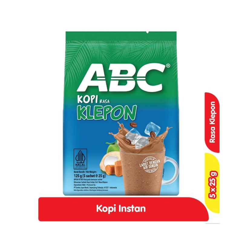 

KOPI ABC RASA KLEPON 5 pcs x25gr