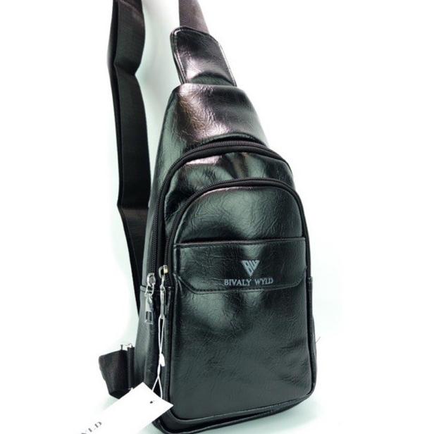 WAS865 OPIOBAGS TAS SLINGBAG PRIA KULIT IMPORT / BIVALY WYLD F1706-1 ***