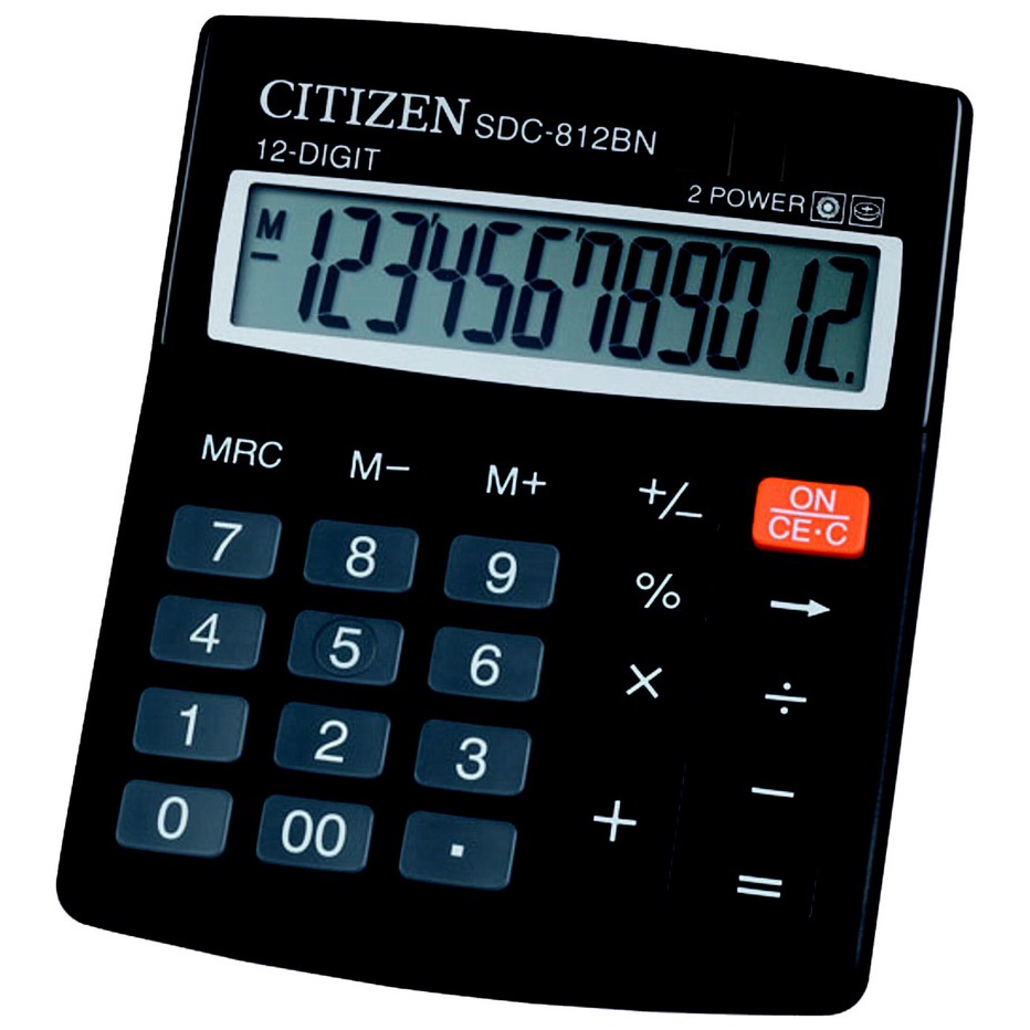 

➶Promo 9YZAM Kalkulator Citizen SDC-812BN 12 Digit / 2 Power / Kalkulator CT 812BN L97 Best Terlaris