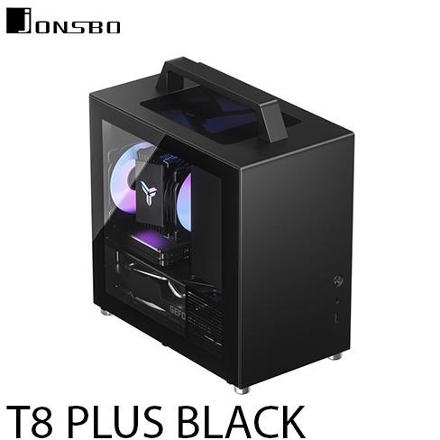 CASING JONSBO T8 PLUS BLACK - Mini ITX - BLACK