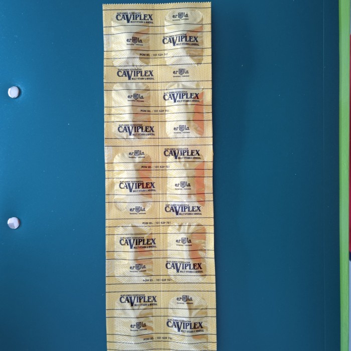 Multivitamin Tubuh Caviplex dan Caviplex CDEZ Strip 10 kaplet