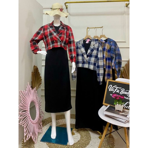OneSet dress dan outer