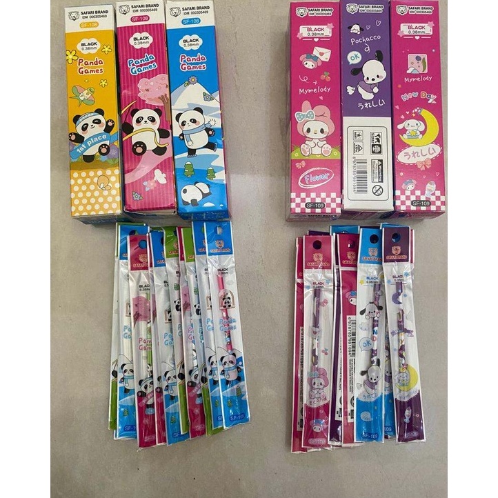 

Terlaris ISI BOLPOINT GEL 0,38 ISI 20pcs || Isi Bolpoint safari Sf 108 & 109