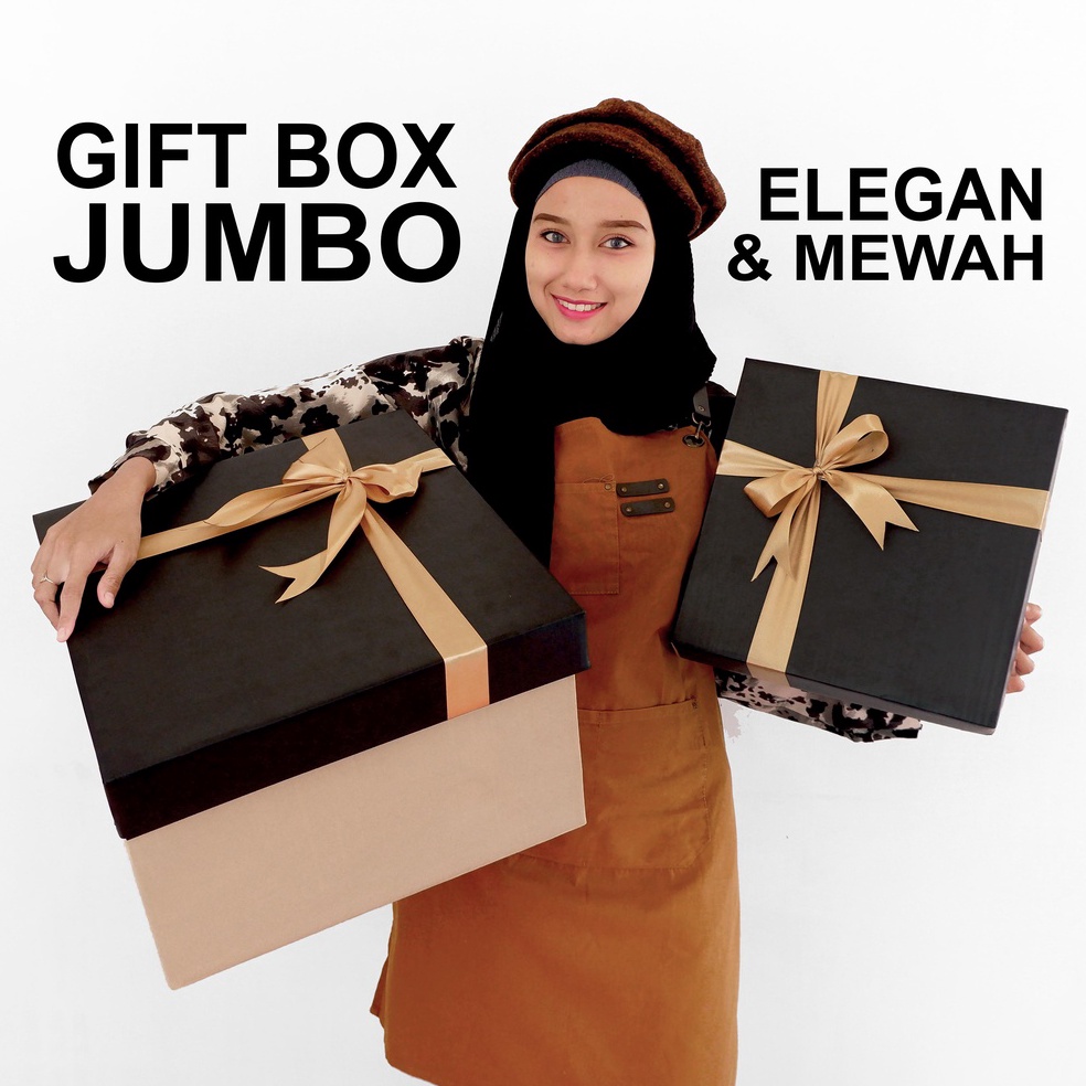 

[0F875] Gift Box Jumbo / Kotak Kado / jumbo 43x31cm / Packaging Hadiah / Hampers Box / Unik Goni Aestetic 35