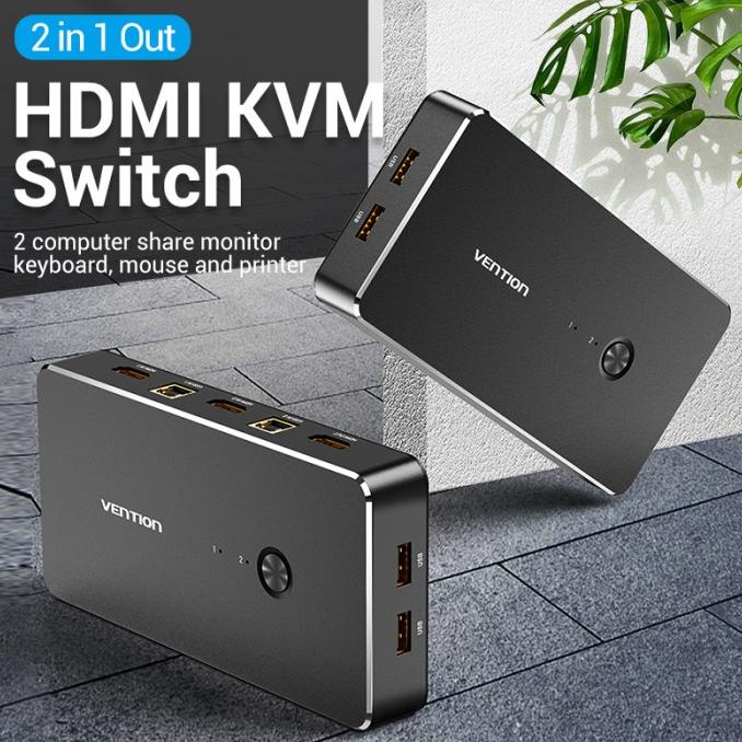 Vention HDMI KVM Switch 4K For Sharing Printer Keyboard Mouse PC