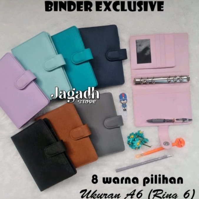 

Ready❁ PYK9U BINDER POLOS A6(6ring) BAHAN EXCLUSIVE 13 WARNA PILIHAN Binder dompet keuangan Q99 ❇Ready Stok