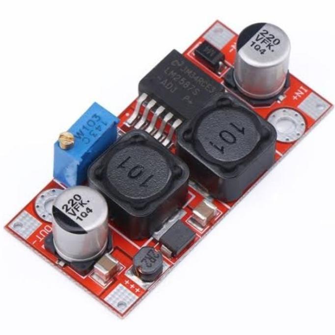 <<<<<] Xl6009 buck boost DC PCB merah auto step up step down stabilizer dc