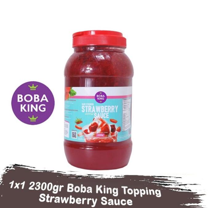 

Termantab] Boba King selai Strawberry 2,3kg Strawberry Jam Strawberry Sauce 2.3kg