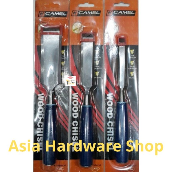 

Terlaris Camel Paket Pahat Kayu Set Isi 3 Ukuran 1/2" 1" 1 1/2" Inci Gg Fiber