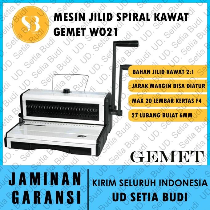 

Mesin Jilid Spiral Kawat GEMET WO21 Asli dan Bergaransi