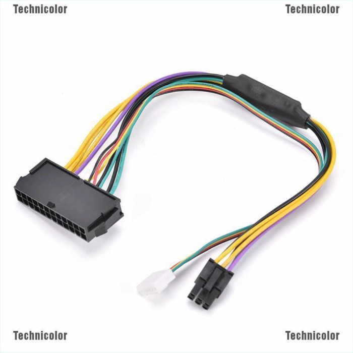 Tcid Kabel Power Adapter atx 24 Pin to 6 Pin PCI-e PSU for HP 8000 ser