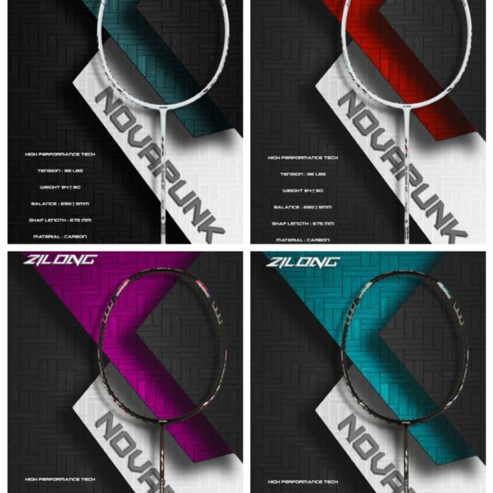 Diskon Raket Badminton Zilong Novapunk Original