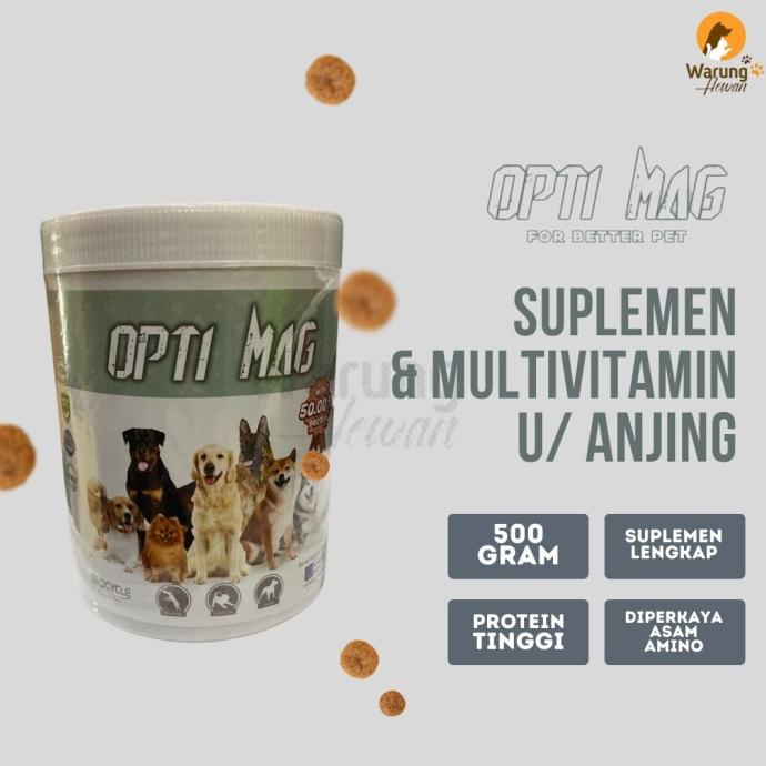 Optimag Suplemen Multivitamin Untuk Anjing All Breed 500 Gram