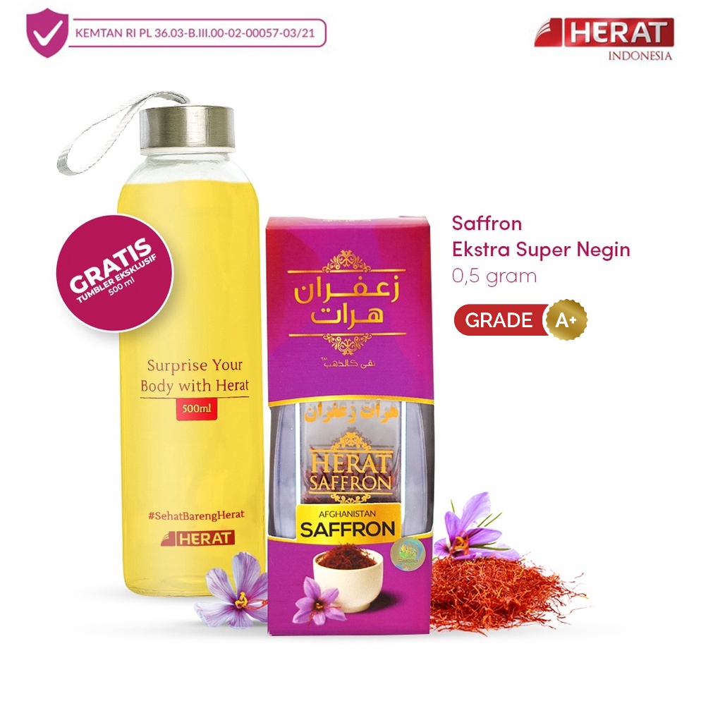 

Ready Stok.. Herat Saffron - Safron Ekstra Super Negin 0,5 gr Grade A Herat Best Quality Safron Afghanistan SMC