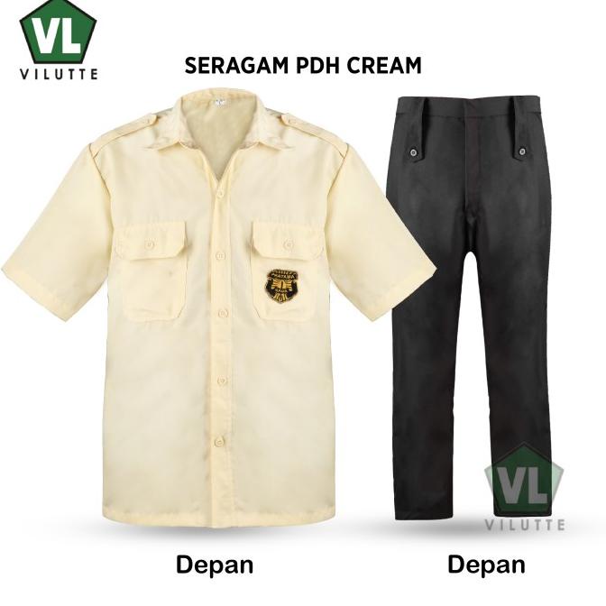 [MODEL BARU] Baju Kemeja Seragam PDH Satpam Security Lengan Pendek