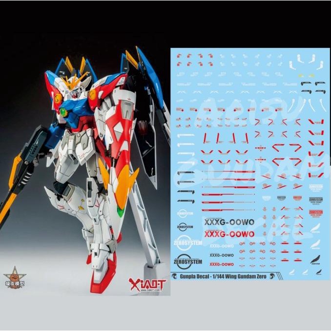 Water Slide Decal Gundam Wing / Wing Zero HG RG 1/144