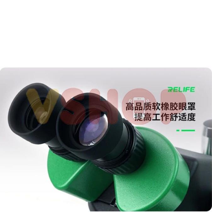 Microscope Mikroskop Trinocular Relife Rl-M3T + Led Lamp