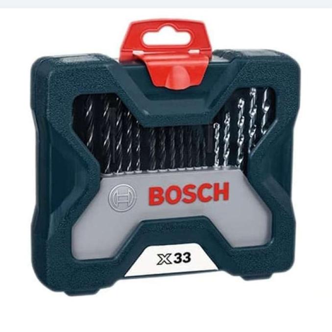 Bosch Bor Tangan Listrik Dengan Mata Bor 33Pcs X-Line Set 10Mm Gbm 350